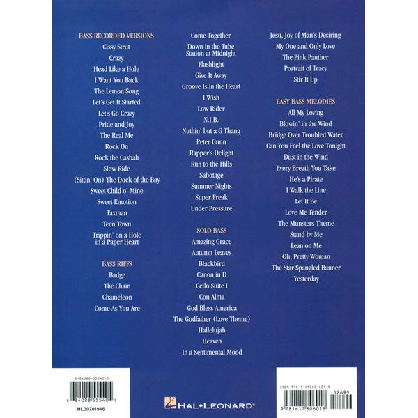 Hal Leonard The Ultimate Bass Songbook