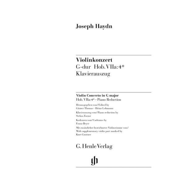Henle Verlag Haydn Violinkonzert G-Dur