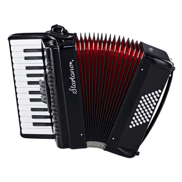 Startone Piano Accordion 48 Black MKII