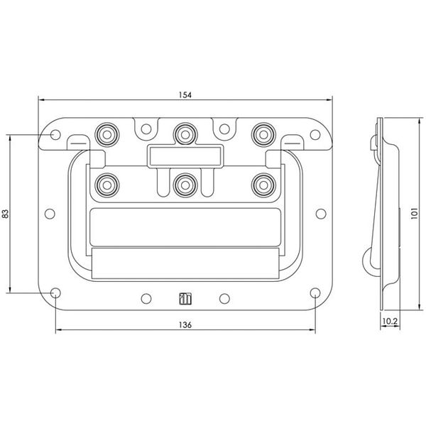 Adam Hall 34082 Sprung Handle medium