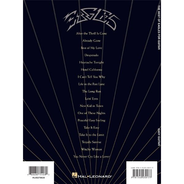 Hal Leonard The Best Of Eagles For Guitar