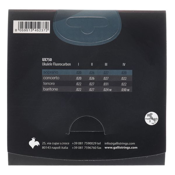 Galli Strings UX750 Soprano Ukulele Strings