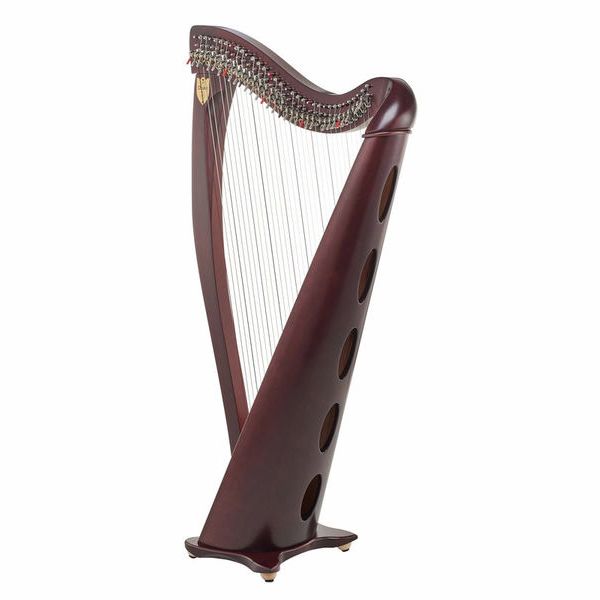 Lyon & Healy Drake LT Lever Harp Mahogany