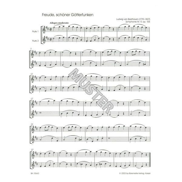 Brenreiter Romantic Hits For Two Flutes