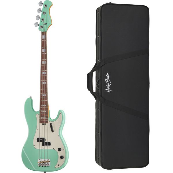Harley Benton MV-4P Seafoam Green w/Case
