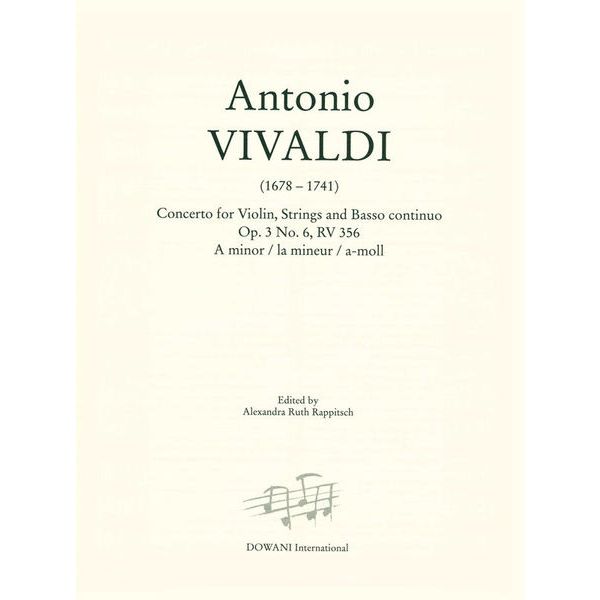 Dowani Vivaldi Concertino Op. 3 No. 6