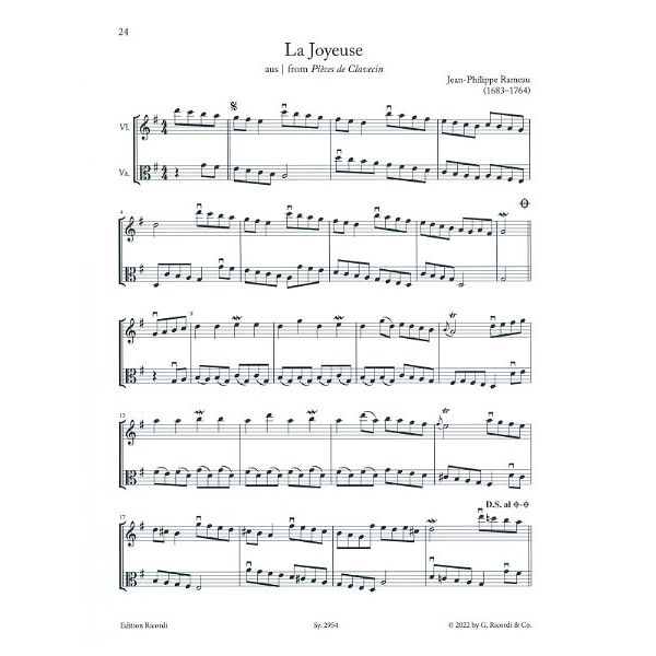 Ricordi Barock-Duos Violin und Viola