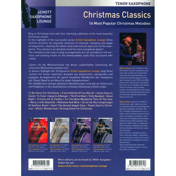 Schott Christmas Classics Tenorsax