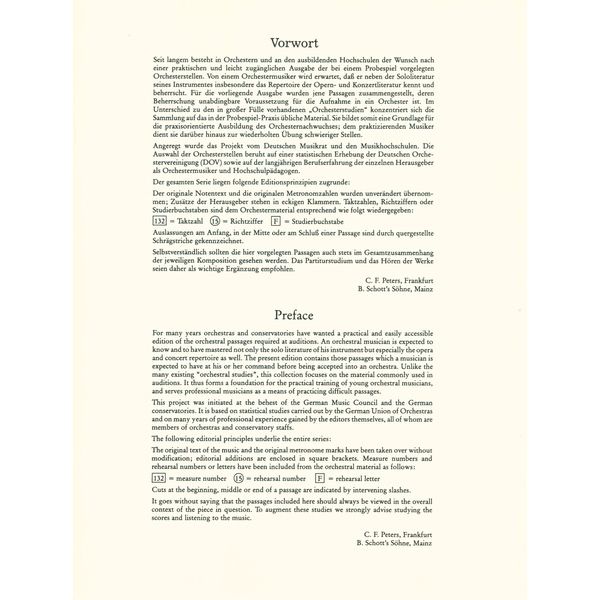 Schott Orchester Probespiel Violin