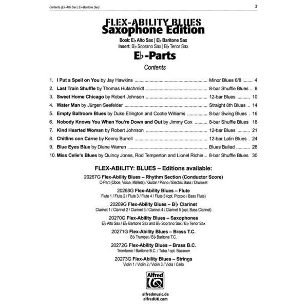 Alfred Music Publishing Flex-Ability Blues Saxophone