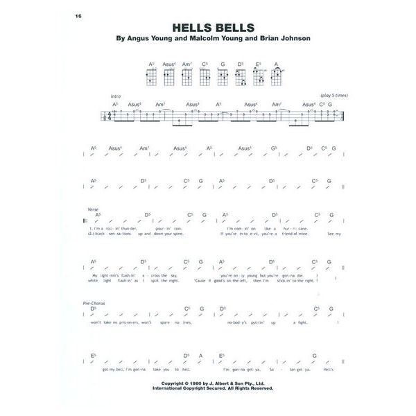 Hal Leonard AC/DC for Ukulele