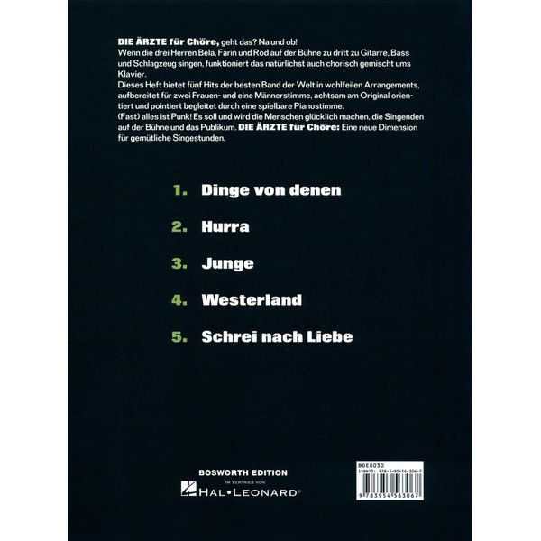 Bosworth Die rzte for Chöre
