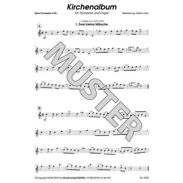 Musikverlag Rundel Kirchenalbum Trumpet Organ