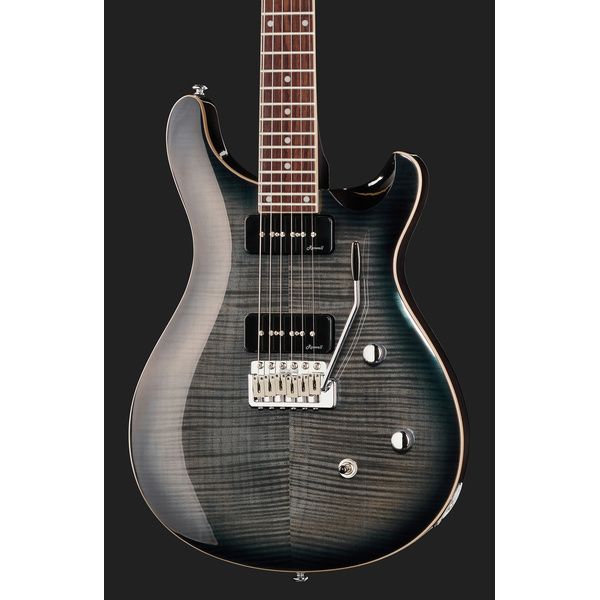 Harley Benton CST-24T P90 Black Flame Bundle