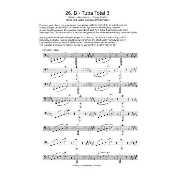 Martin Schmid Blechblsernoten Tuba-Total