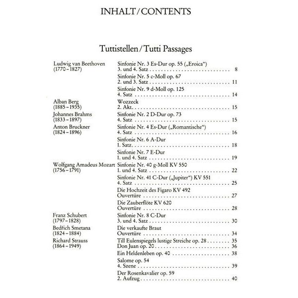 Schott Orchester Probespiel DoubleBas