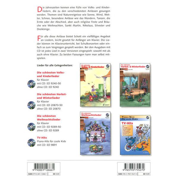 Schott Schönste Weihnachts Piano
