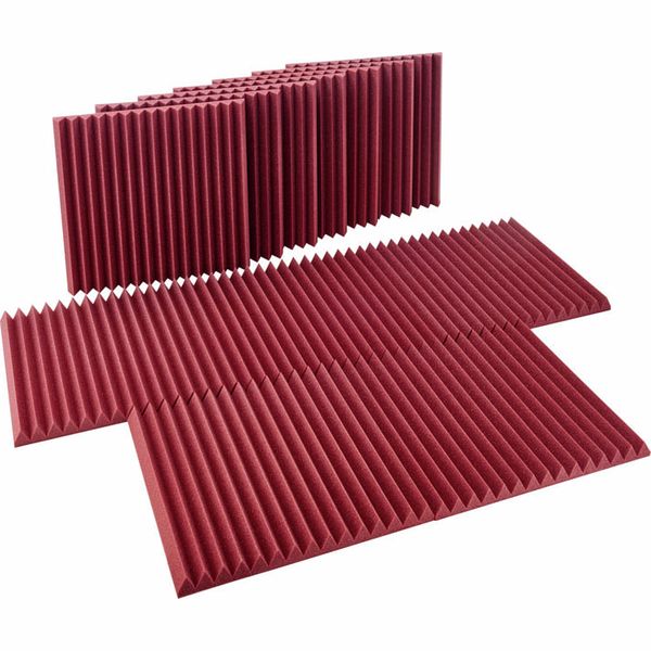 Auralex Acoustics 2" Studiofoam Wedges Burgundy