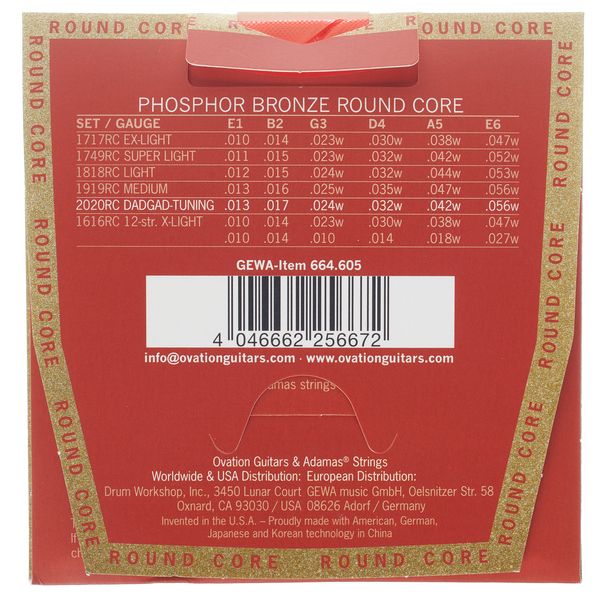 Adamas 2020RC DADGAD Tuning