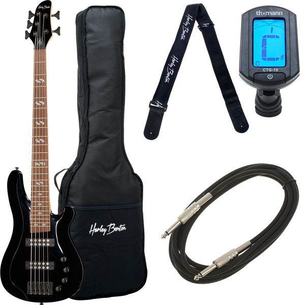 Harley Benton B-550 Black Progressive Bundle