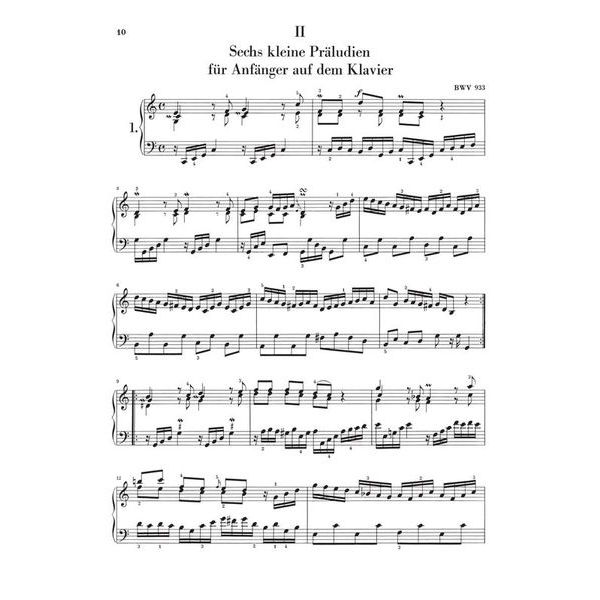 Henle Verlag Bach Prludien & Fughetten