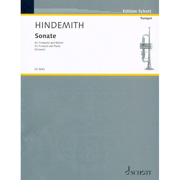 Schott Hindemith Sonate Trumpet
