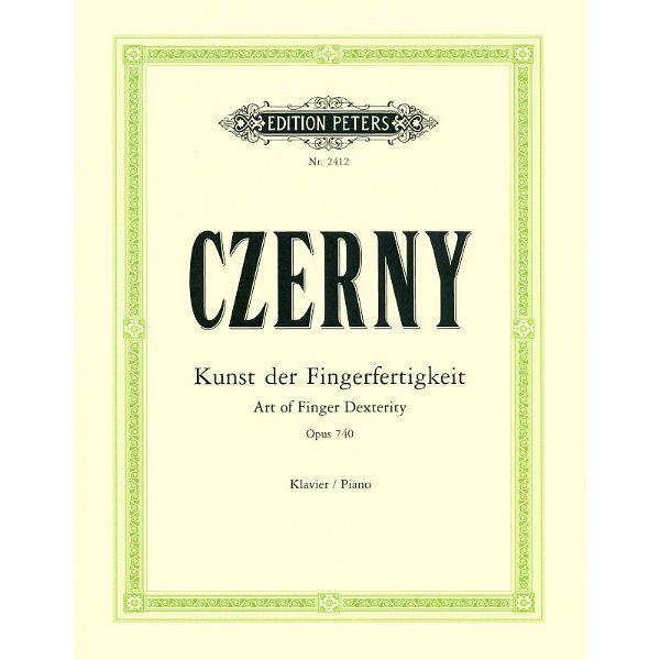 Edition Peters Czerny Fingerfertigkeit