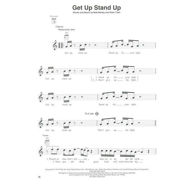 Hal Leonard Bob Marley For Ukulele