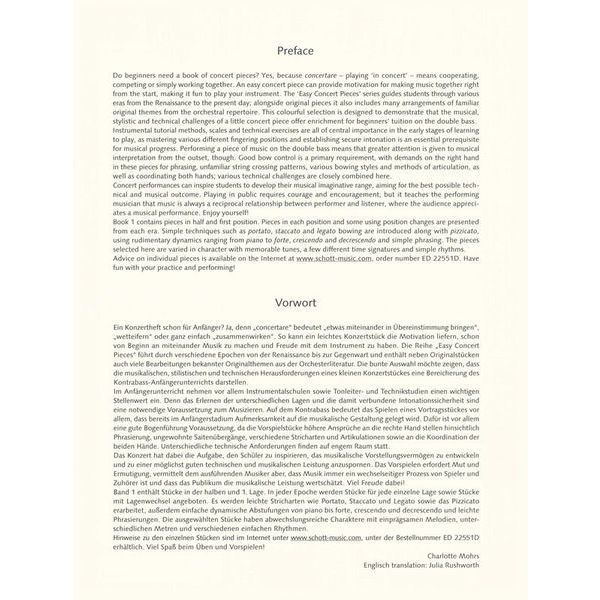 Schott Easy Concert Double Bass 1