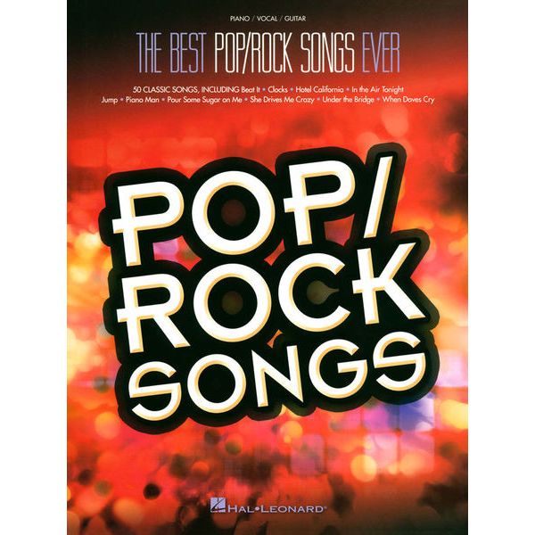 Hal Leonard Pop/Rock Songs
