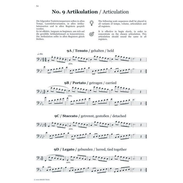 Brasstrail Personal Workbook Bass Clef