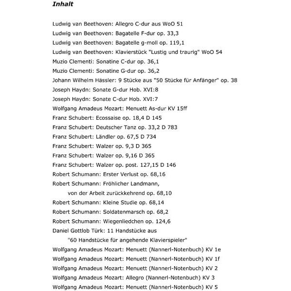 Henle Verlag Klassik und Romantik 1