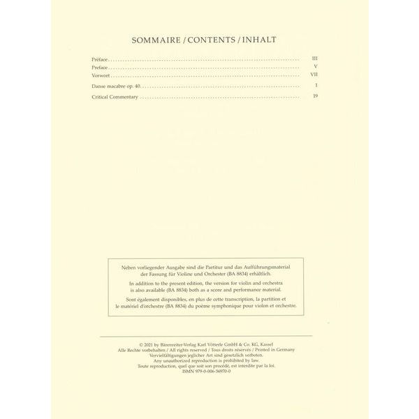 Brenreiter Saint-Sans Danse macabre Viol