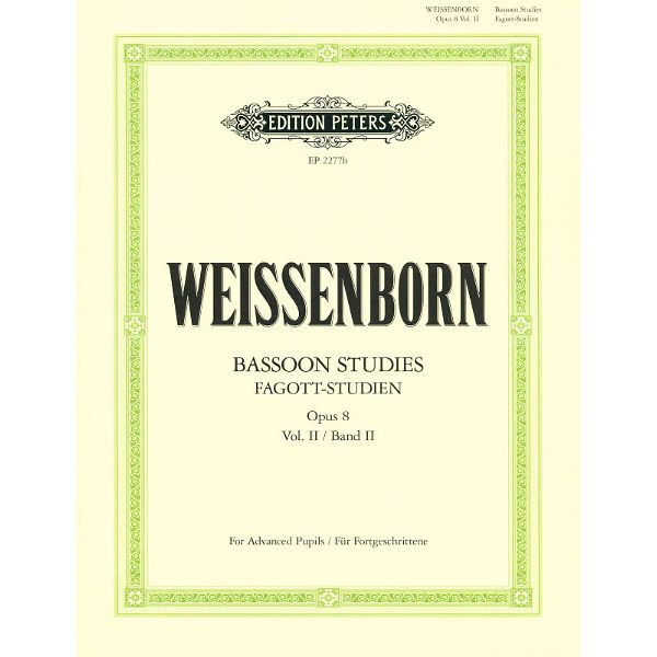 Edition Peters Weissenborn Fagott-Studien 2
