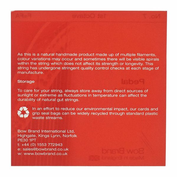 Bow Brand Pedal Nat. Gut 1st F No.7