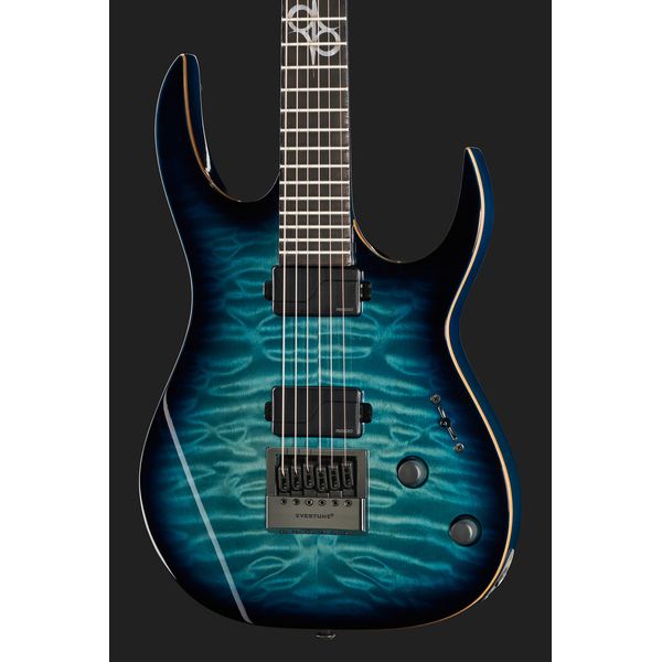 Solar Guitars S1.6AQOB Quilted Ocean Blue Br