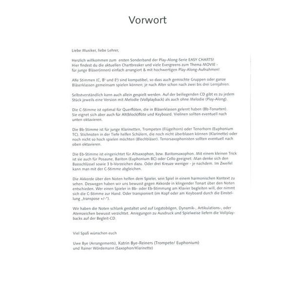 Music Factory Easy Charts Play-Along Movie