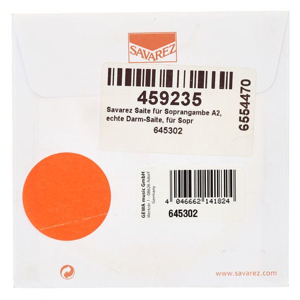 Savarez Treble Viola Da Gamba A2