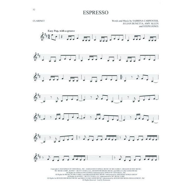 Hal Leonard 101 Top Hits for Clarinet