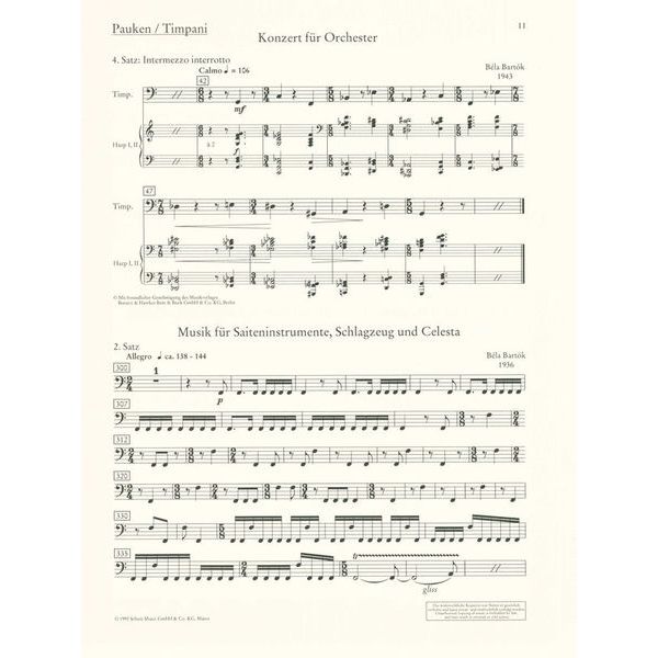 Schott Orchester Probespiel Pauke