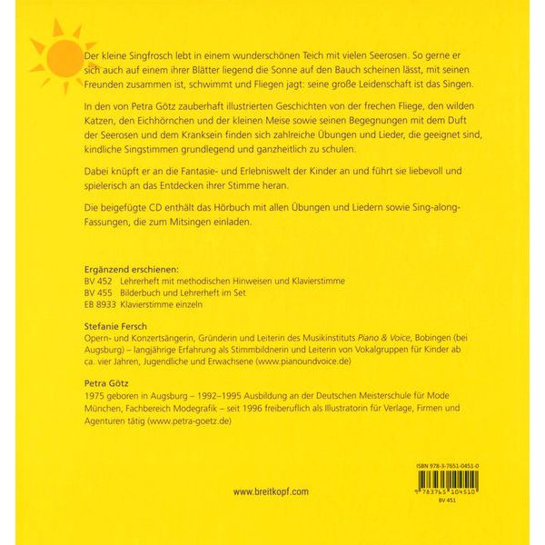 Breitkopf & Hrtel Stimmspa mit dem Singfrosch