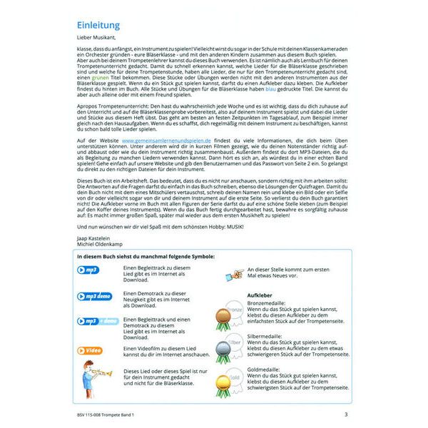 Blser-Schulen-Verlag Gemeinsam Lernen Trumpet 1