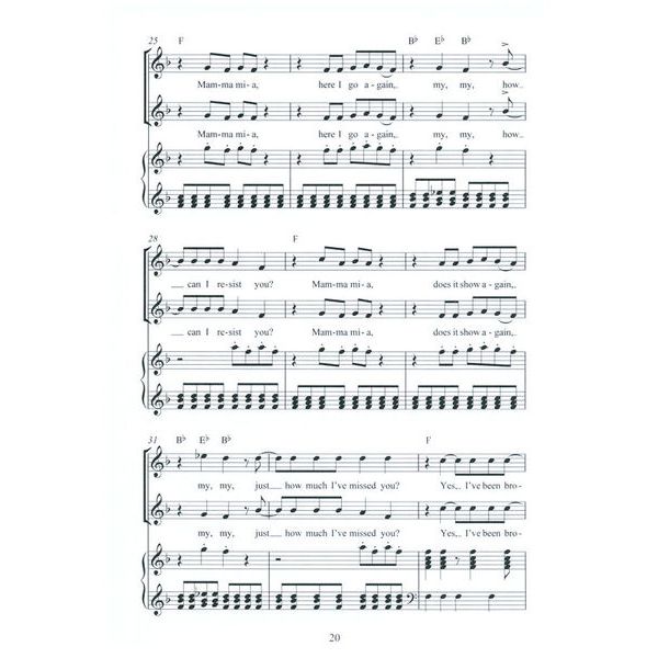 Novello & Co Ltd. Easy ABBA Chor