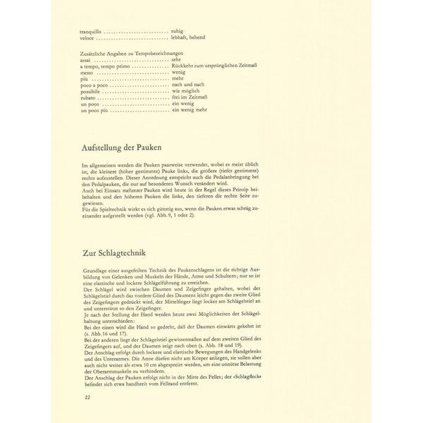 Deutscher Verlag für Musik Schlaginstrumente Pauken