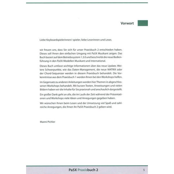 Korg PA-5X Praxisbuch 2