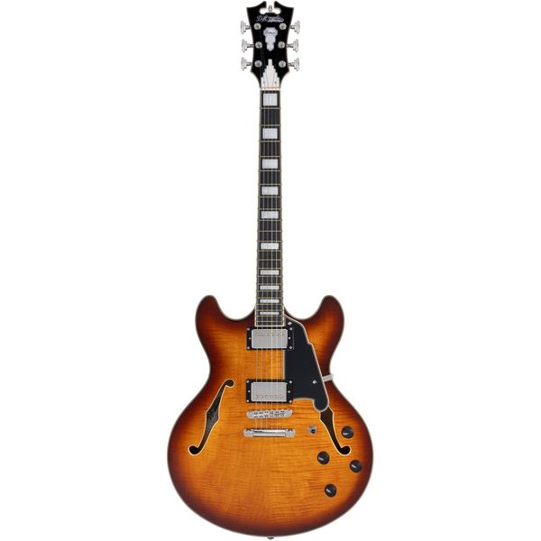 DAngelico Premier DC Dark Iced Tea Burst