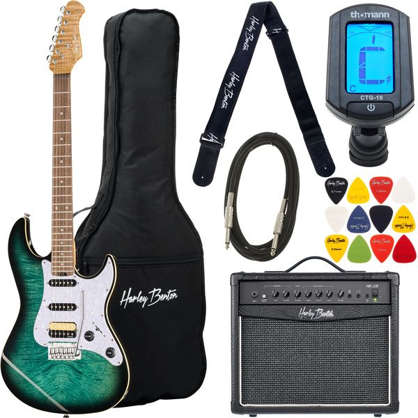 Harley Benton ST-Modern Plus HSS FBLB Set