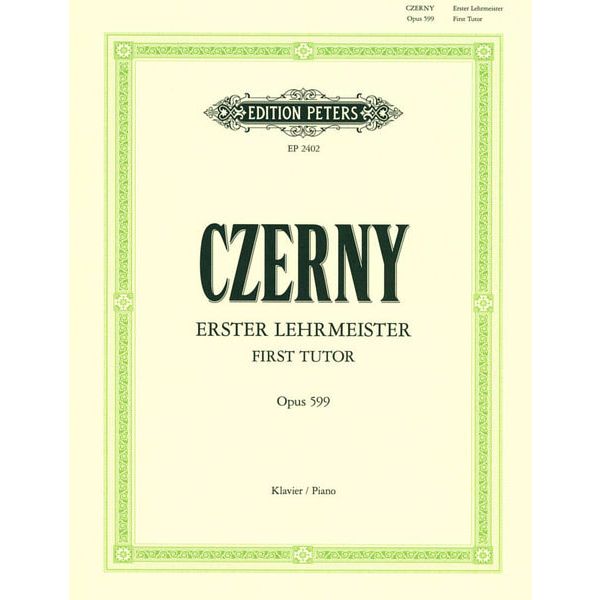 Edition Peters Czerny Erster Lehrmeister