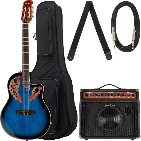 Harley Benton HBO-850 Classic Blue Bundle