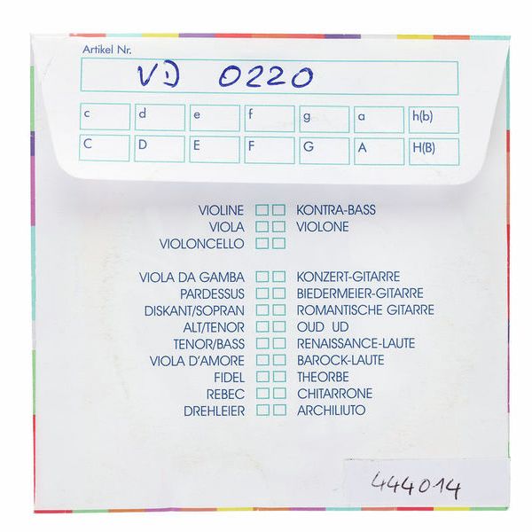 K&uuml;rschner VD 0220 Hurdy Gurdy Bass Str.